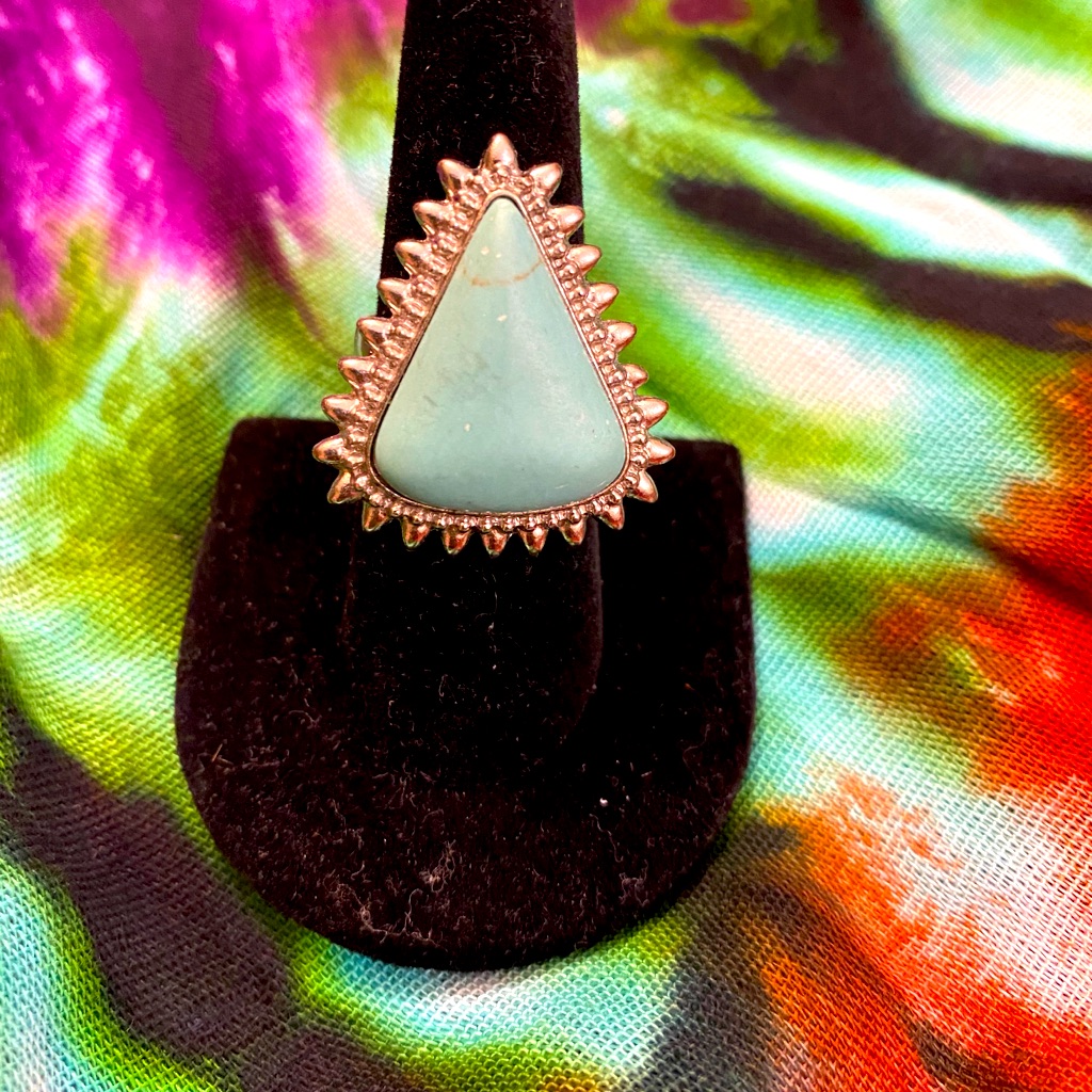 Turquoise Triangle Ring
